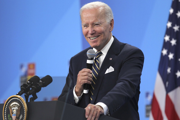 Pressekonferenz mit Joe Biden zum NATO Gipfel 2022 in Madrid