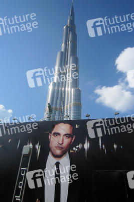 Burj Khalifa mit Robert Pattinson Werbeplakat