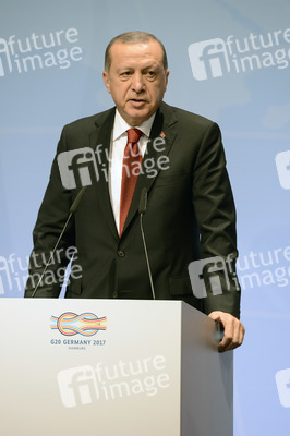 G20 Pressekonferenz von Recep Tayyip Erdogan in Hamburg