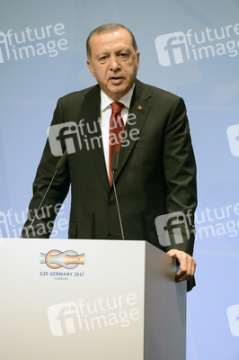 G20 Pressekonferenz von Recep Tayyip Erdogan in Hamburg