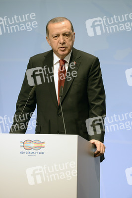 G20 Pressekonferenz von Recep Tayyip Erdogan in Hamburg