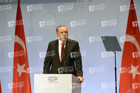 G20 Pressekonferenz von Recep Tayyip Erdogan in Hamburg