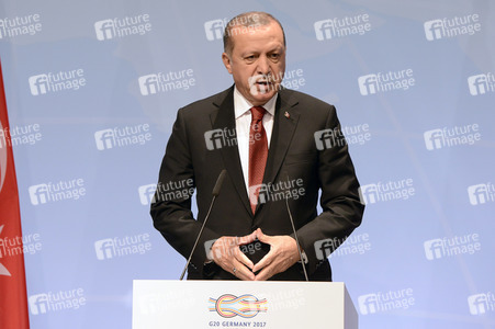 G20 Pressekonferenz von Recep Tayyip Erdogan in Hamburg