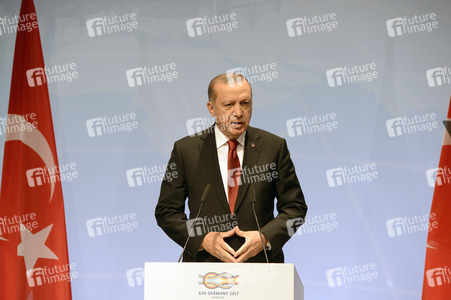 G20 Pressekonferenz von Recep Tayyip Erdogan in Hamburg