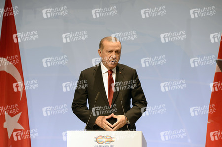 G20 Pressekonferenz von Recep Tayyip Erdogan in Hamburg