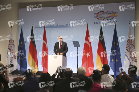 G20 Pressekonferenz von Recep Tayyip Erdogan in Hamburg