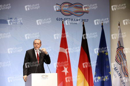 G20 Pressekonferenz von Recep Tayyip Erdogan in Hamburg