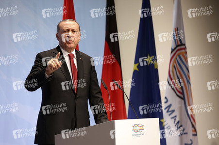 G20 Pressekonferenz von Recep Tayyip Erdogan in Hamburg