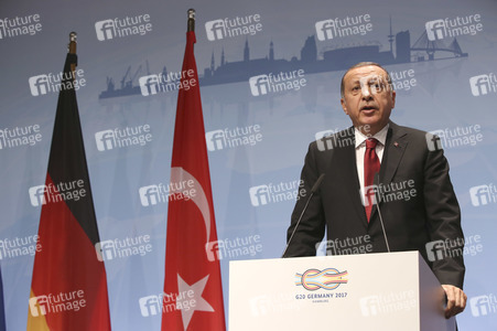 G20 Pressekonferenz von Recep Tayyip Erdogan in Hamburg