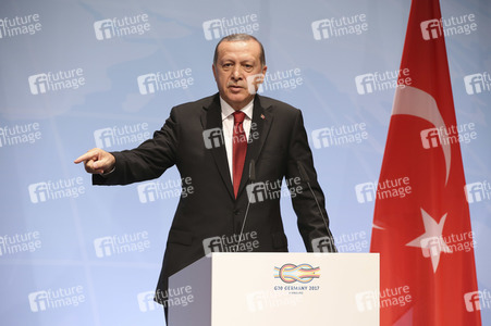 G20 Pressekonferenz von Recep Tayyip Erdogan in Hamburg