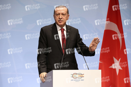 G20 Pressekonferenz von Recep Tayyip Erdogan in Hamburg