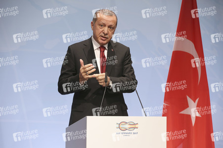 G20 Pressekonferenz von Recep Tayyip Erdogan in Hamburg