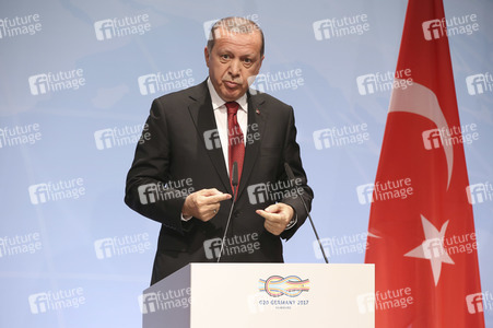 G20 Pressekonferenz von Recep Tayyip Erdogan in Hamburg