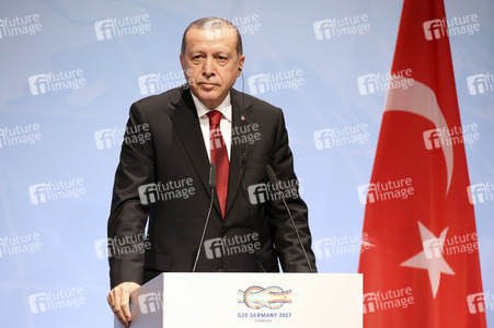 G20 Pressekonferenz von Recep Tayyip Erdogan in Hamburg