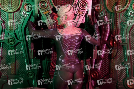 GEEK ART: Borg Queen Bodypainting