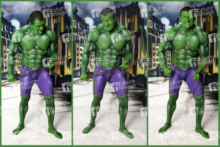 GEEK ART: Hulk vs Iron Quinn Bodypainting