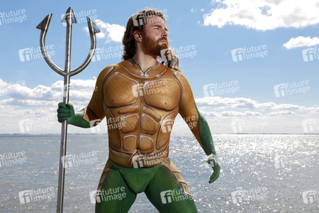 GEEK ART: Aquaman und Nixe / Aquaman and Mermaid Bodypainting