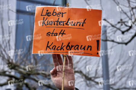 Bunt statt Braun-Demonstration in Hannover