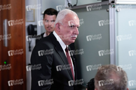 Pressekonferenz von Riyad al-Maliki und Annalena Baerbock in Berlin