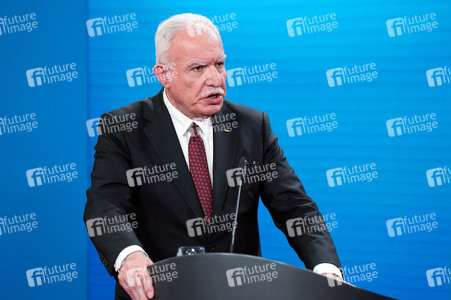 Pressekonferenz von Riyad al-Maliki und Annalena Baerbock in Berlin