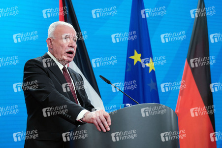 Pressekonferenz von Riyad al-Maliki und Annalena Baerbock in Berlin