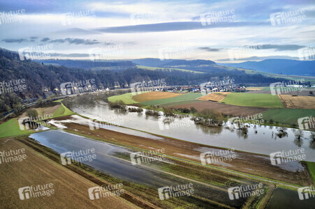 Weser-Hochwasser bei Steinmühle