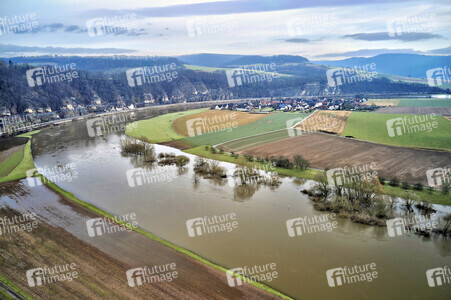 Weser-Hochwasser bei Steinmühle