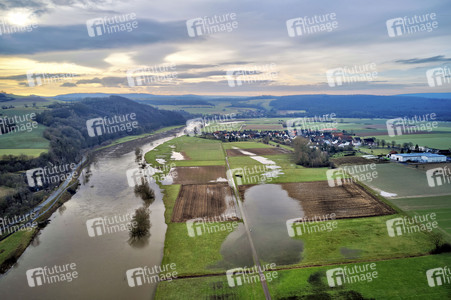 Weser-Hochwasser bei Steinmühle