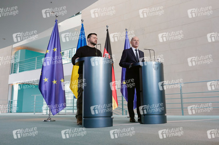 Empfang des Präsidenten der Ukraine im Kanzleramt in Berlin