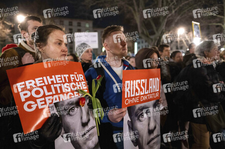 Mahnwache für Alexej Nawalny in Berlin