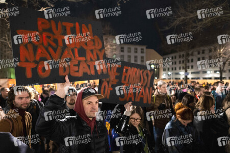 Mahnwache für Alexej Nawalny in Berlin