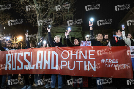 Mahnwache für Alexej Nawalny in Berlin