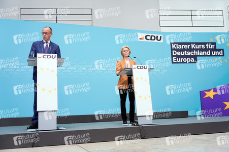 Pressekonferenz nach der Bundesvorstandssitzung der CDU in Berlin