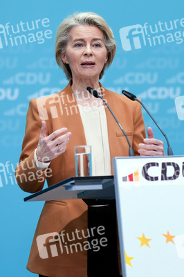 Pressekonferenz nach der Bundesvorstandssitzung der CDU in Berlin