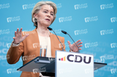 Pressekonferenz nach der Bundesvorstandssitzung der CDU in Berlin