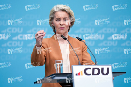 Pressekonferenz nach der Bundesvorstandssitzung der CDU in Berlin