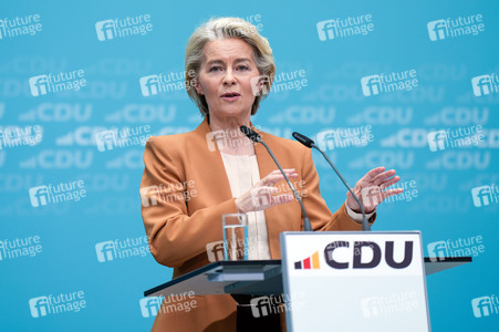 Pressekonferenz nach der Bundesvorstandssitzung der CDU in Berlin