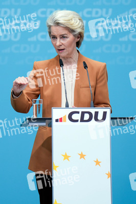 Pressekonferenz nach der Bundesvorstandssitzung der CDU in Berlin