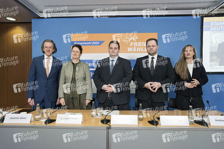 Pressekonferenz der Freien Wähler zur Vorstellung der Europawahlkampagne in Berlin