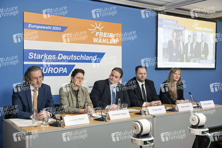 Pressekonferenz der Freien Wähler zur Vorstellung der Europawahlkampagne in Berlin