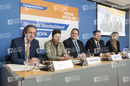 Pressekonferenz der Freien Wähler zur Vorstellung der Europawahlkampagne in Berlin