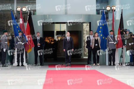 Empfang der Ministerpräsidentin von Lettland in Berlin