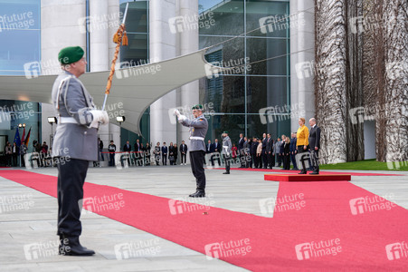 Empfang der Ministerpräsidentin von Lettland in Berlin