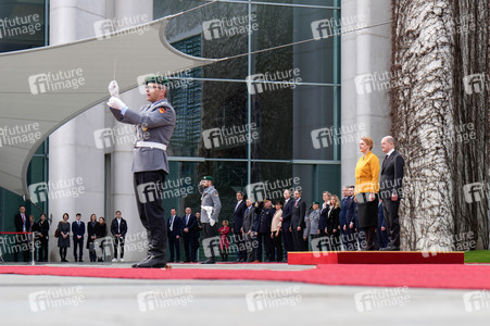 Empfang der Ministerpräsidentin von Lettland in Berlin