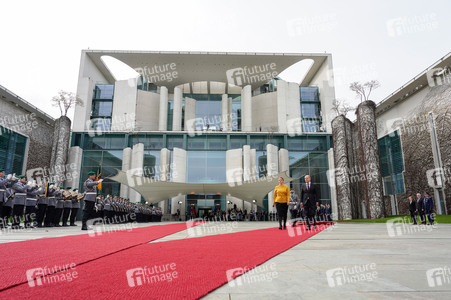 Empfang der Ministerpräsidentin von Lettland in Berlin