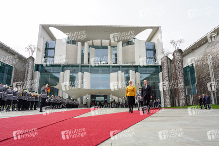 Empfang der Ministerpräsidentin von Lettland in Berlin