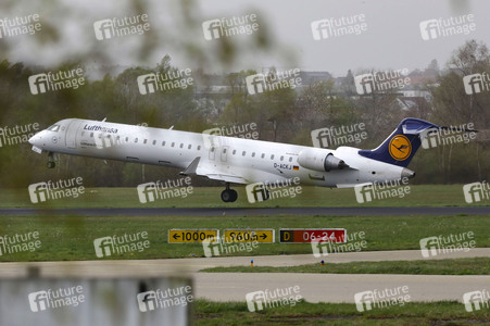 Vorerst letzte Maschine der Lufthansa am Bodensee-Airport Friedrichshafen