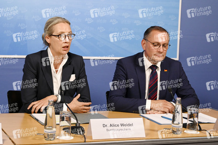 Pressekonferenz der AfD zur Europawahl in Berlin