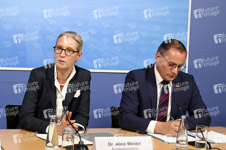 Pressekonferenz der AfD zur Europawahl in Berlin