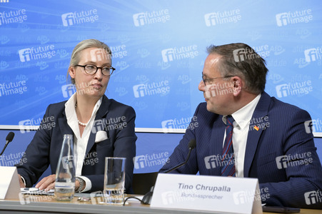 Pressekonferenz der AfD zur Europawahl in Berlin